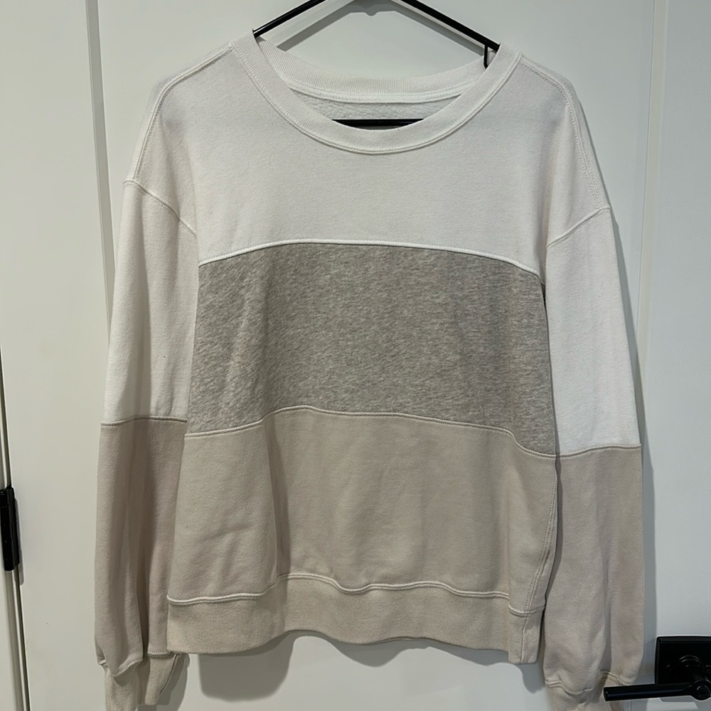 Abercrombie Soft AF Color Block Sweatshirt- Medium